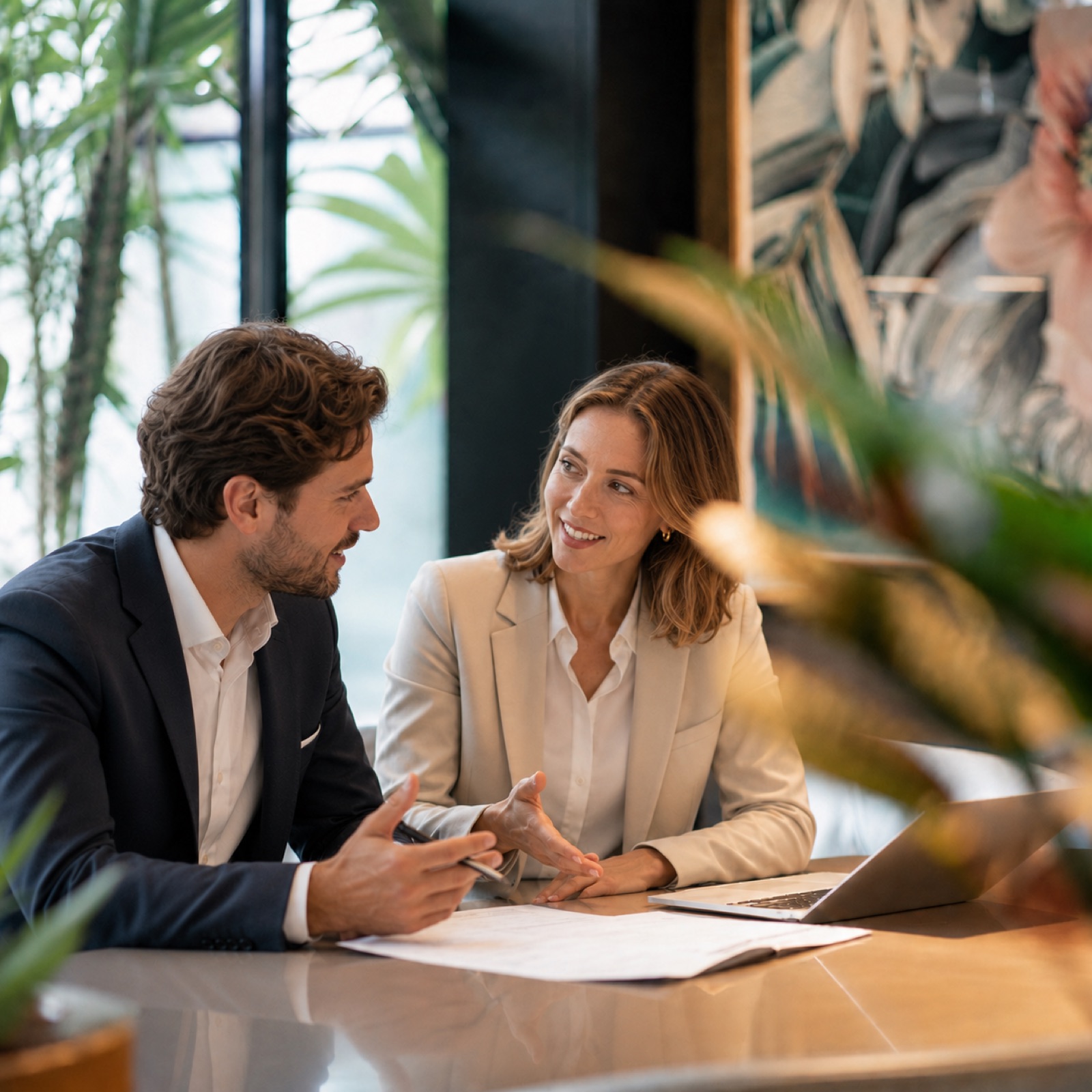 Cyprus law and accounting firm consulting with a prospective client